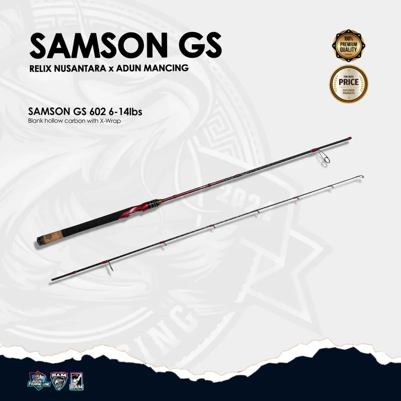 Joran Samson GS Relix Nusantara X Adun Mancing · 6 s/d 14 lbs