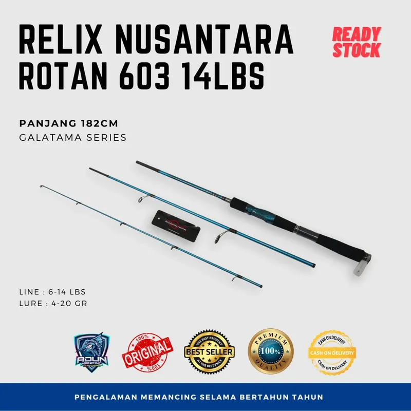 Joran Relix Nusantara Rotan · 14 lb