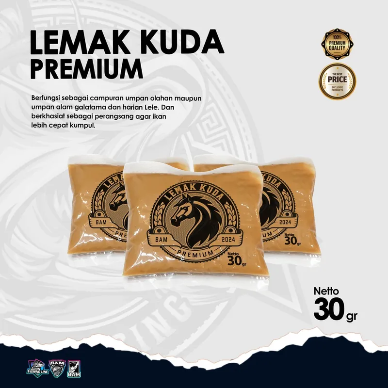 Lemak Kuda Premium Adun Mancing · 30 gr