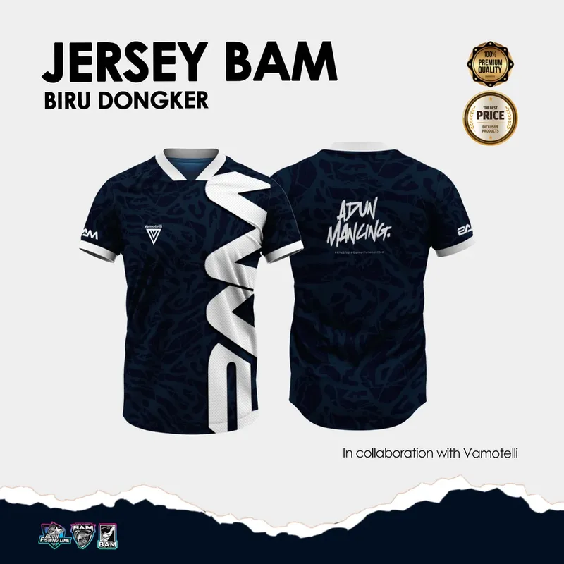 New Jersey BAM Biru Dongker · M