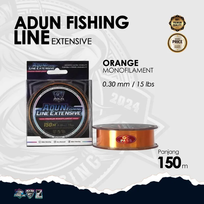 Adun Fishing Line Extensive 150m · Oren Bening 0,30 mm