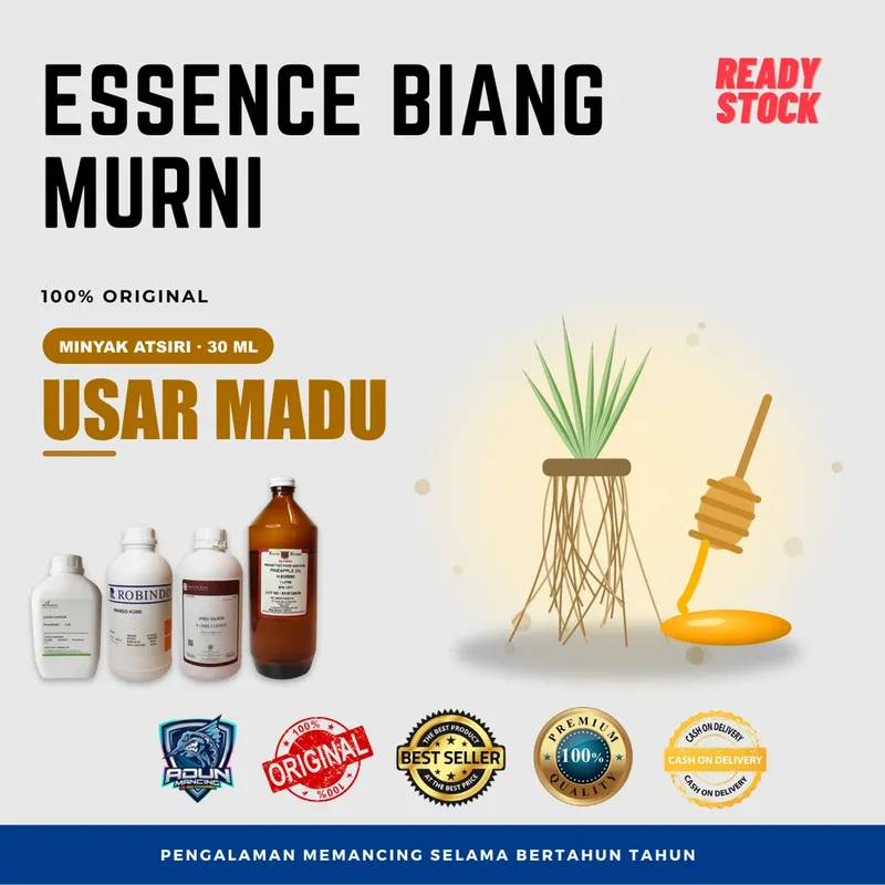 Essen Biang Murni Atsiri 30 ml · Usar Madu