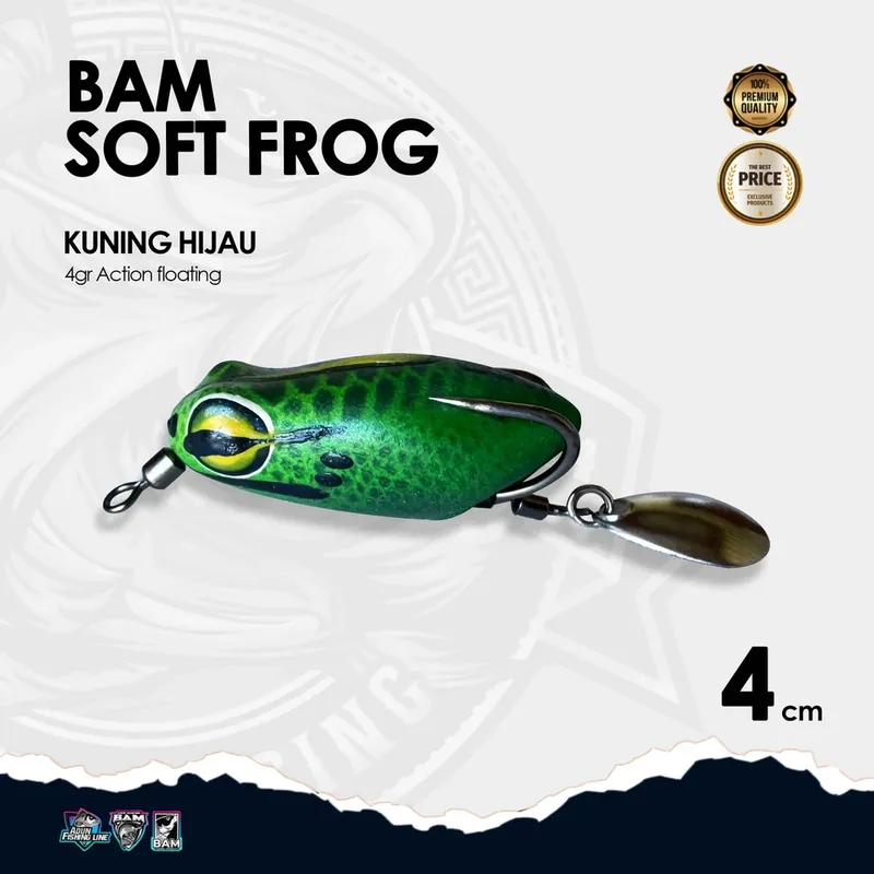 BAM Soft Frog Killer · Kuning Hijau