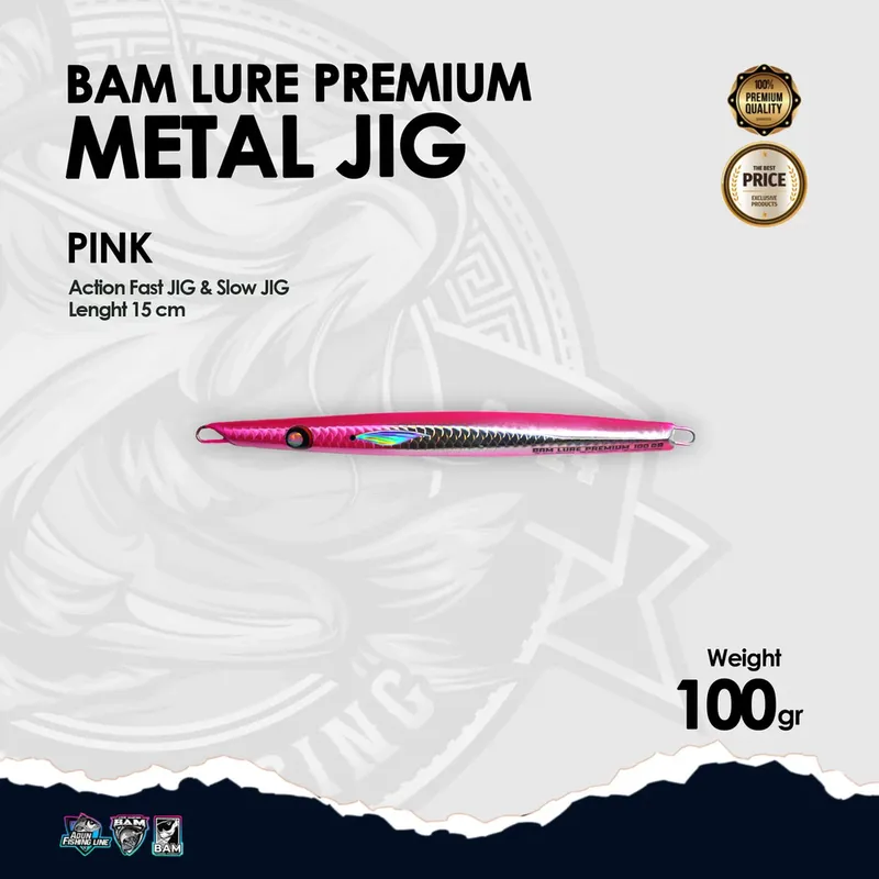 BAM Lure Premium Metal Jig · 100 gr Pink
