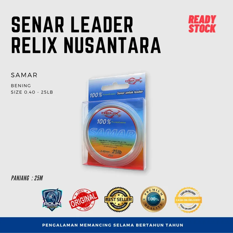 Senar Leader Samar Relix Nusantara Flurocarbon · 25 lb