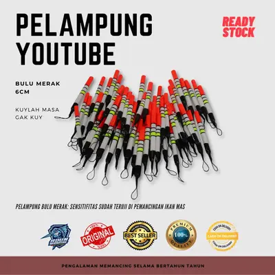 Pelampung Bulu Merak Benang