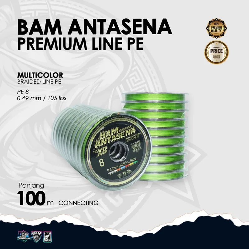 BAM Antasena Premium Line PE Connecting 100m · 1000m · 0,49 mm / 105 lbs PE 8
