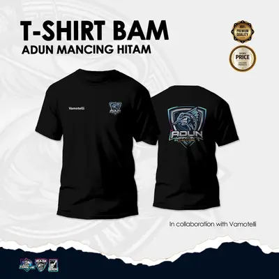 Tshirt BAM Adun Mancing Hitam