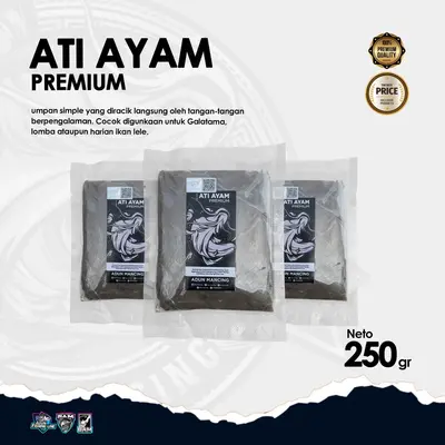 Umpan Lele Ati Ayam Premium 250 gr