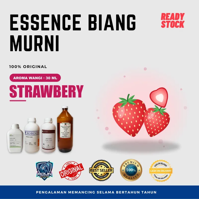 Essen Biang Murni Aroma Wangi 30 ml · Strawbery