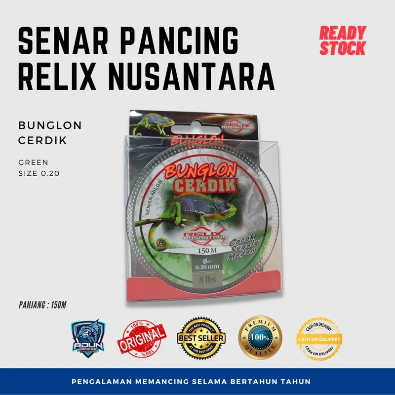 Senar Relix Nusantara Cerdik 150m · 0,20 mm