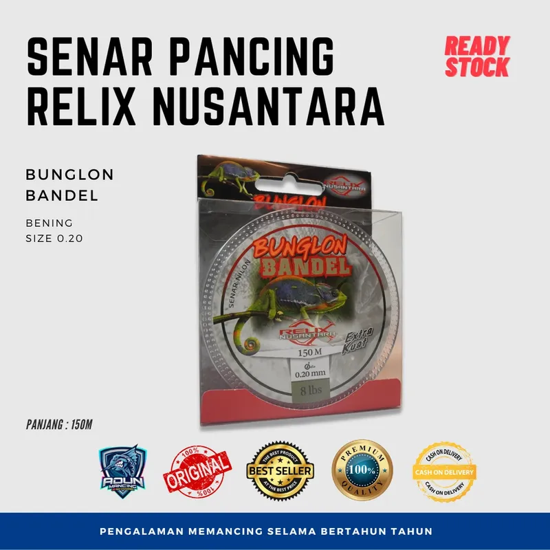 Senar Relix Nusantara Bandel 150m · 0,20 mm