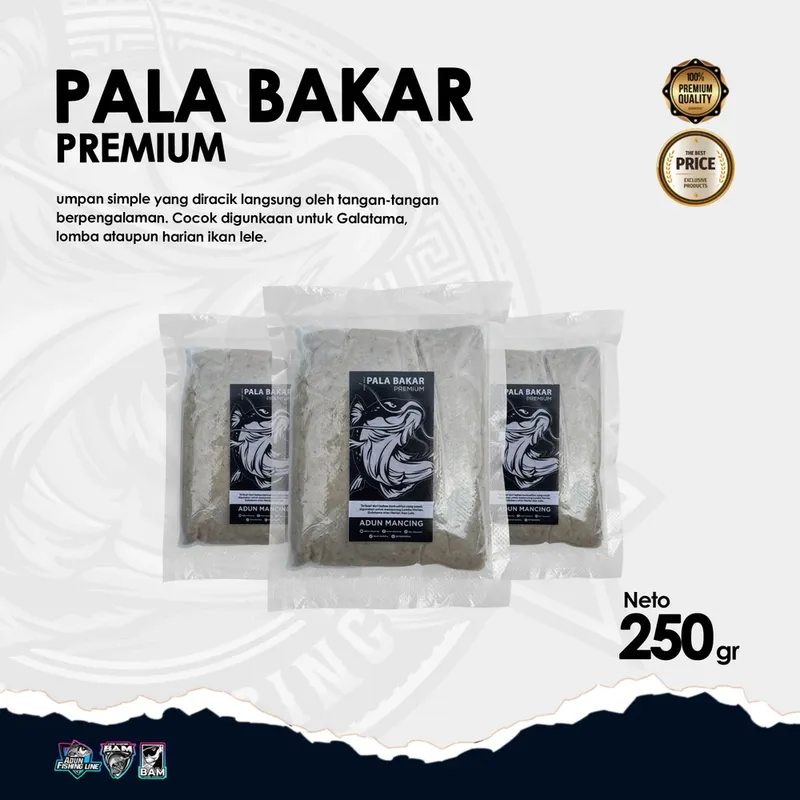 Umpan Lele Pala Ayam Premium 250 gr · Pala Bakar Premium