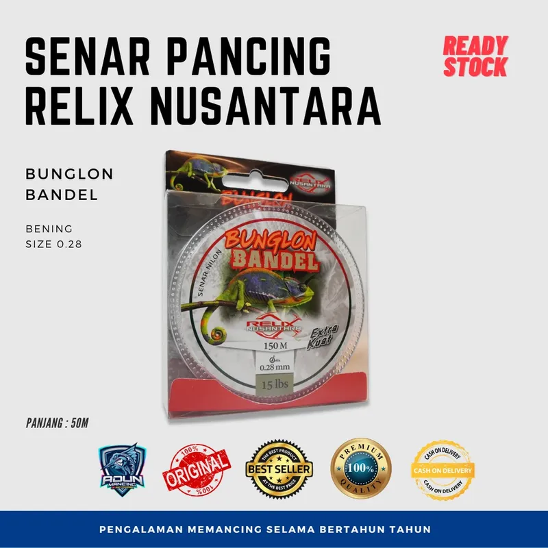 Senar Relix Nusantara Bandel 150m · 0,28 mm
