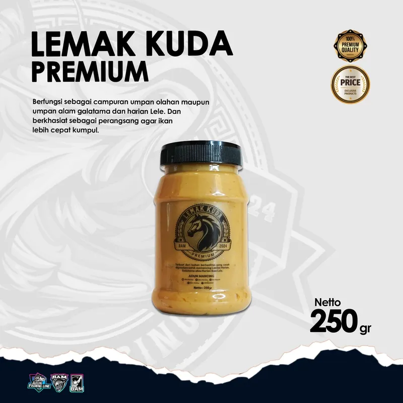 Lemak Kuda Premium Adun Mancing · 250 gr