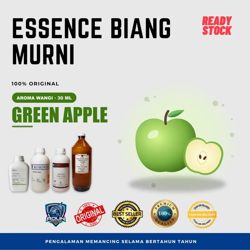 Essen Biang Murni Aroma Wangi 30 ml · Green Apple