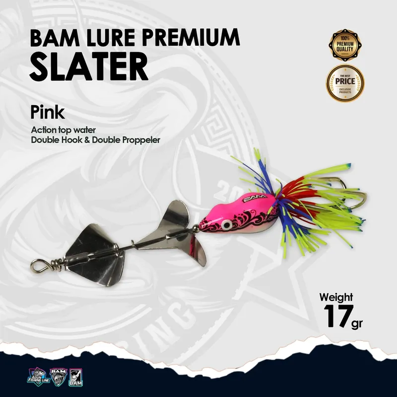 BAM Lure Premium Slater · Action Top Water · Pink