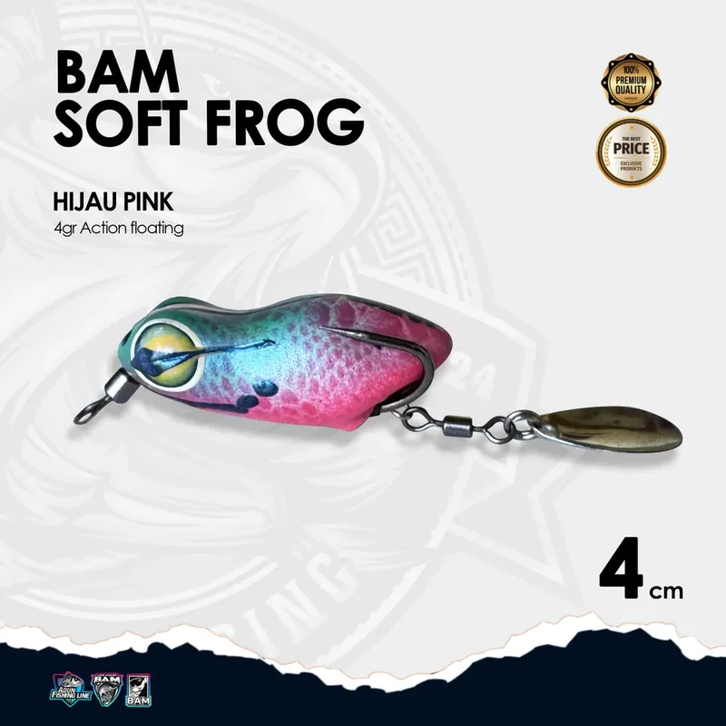 BAM Soft Frog Killer · Hijau Pink