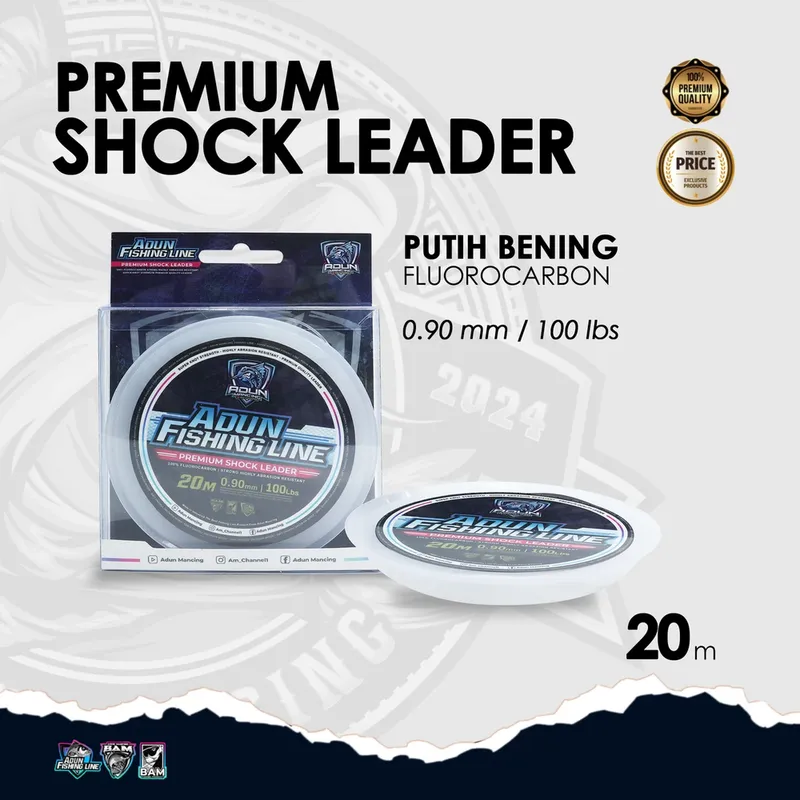 Adun Fishing Line Premium Shock Leader · 0,90 mm / 100 lbs · 20 Meter