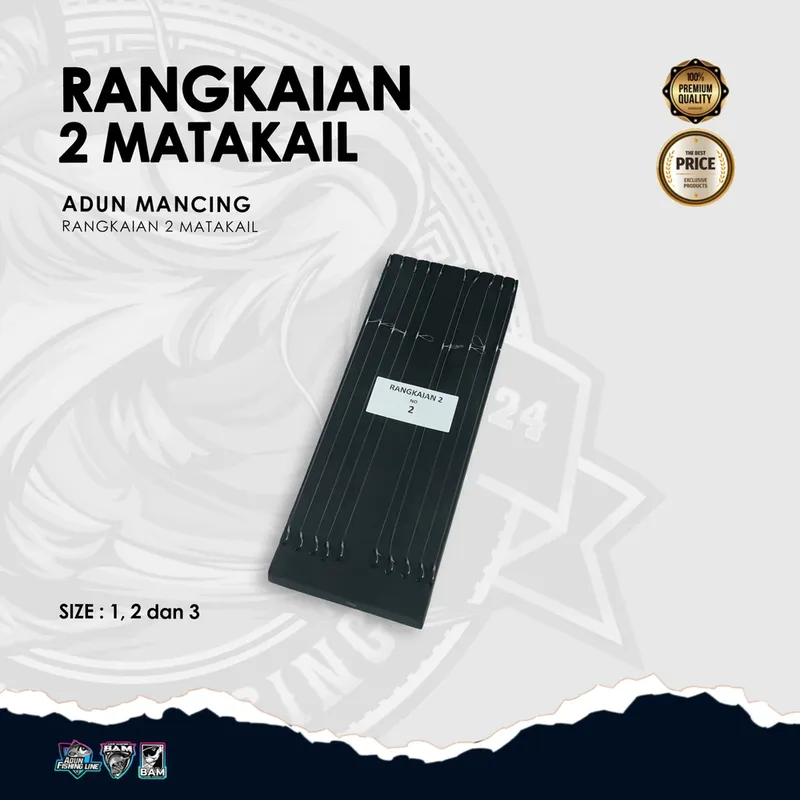 Rangkaian Mata Kail Cabang 2 Merk Chinu Blade · No. 2