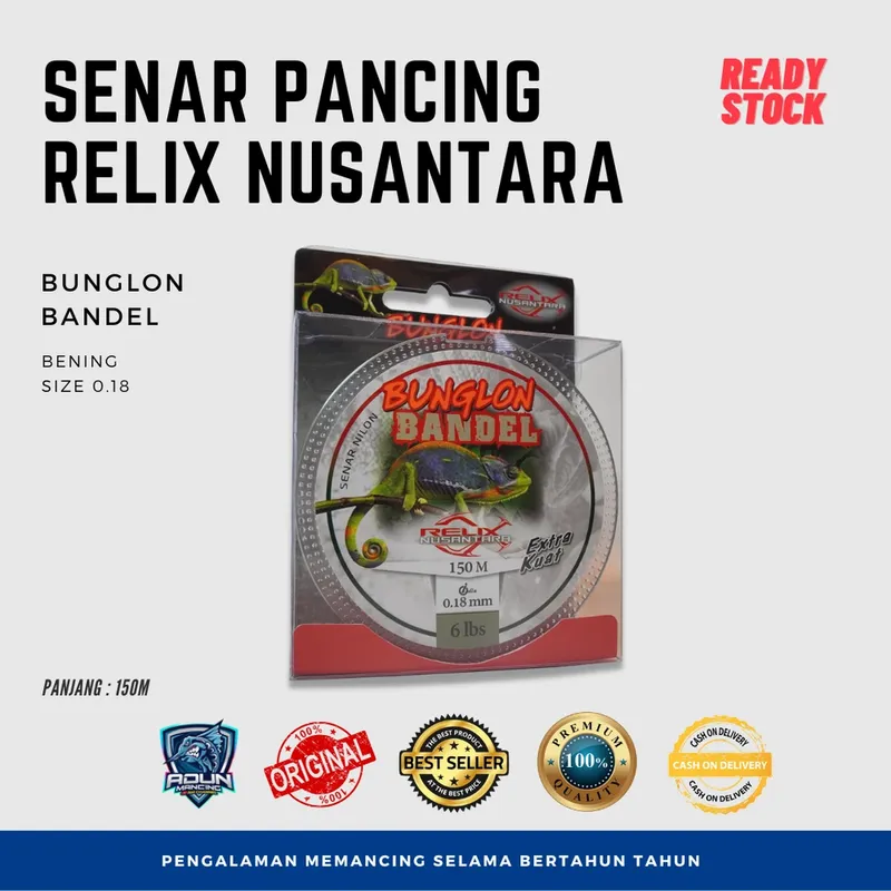 Senar Relix Nusantara Bandel 150m · 0,18 mm