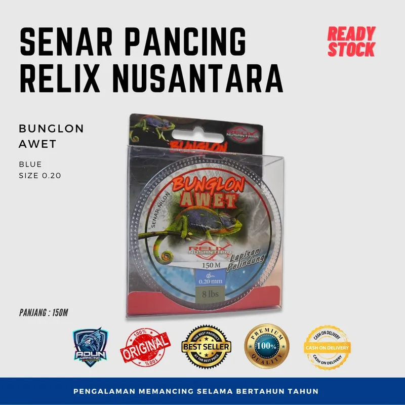 Senar Relix Nusantara Awet 150m · 0,20 mm