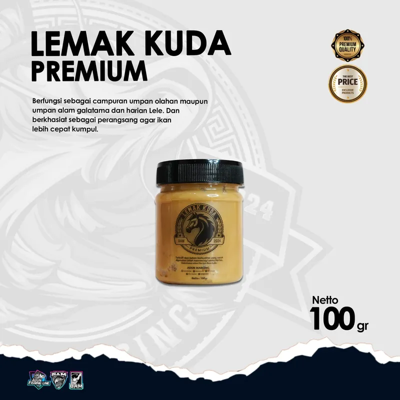 Lemak Kuda Premium Adun Mancing · 100 gr