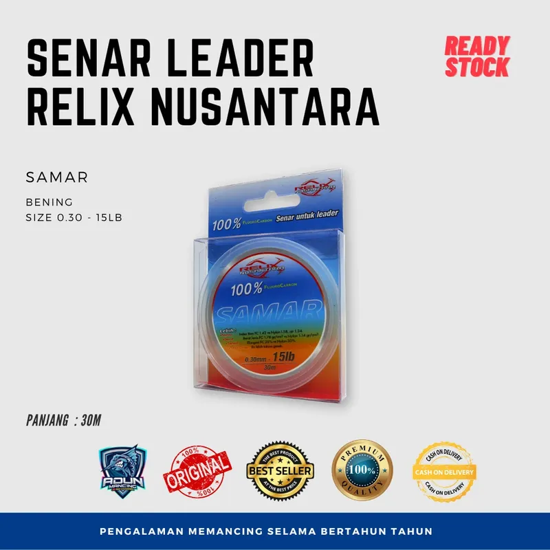 Senar Leader Samar Relix Nusantara Flurocarbon · 15 lb