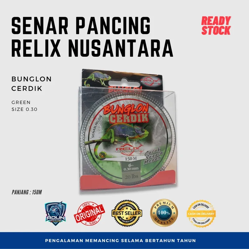 Senar Relix Nusantara Cerdik 150m · 0,30 mm