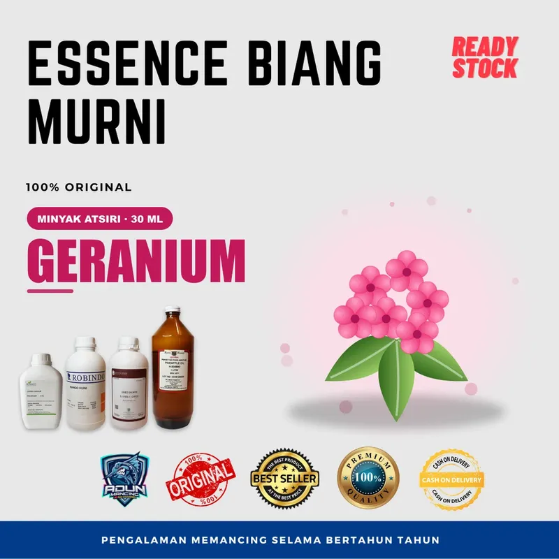 Essen Biang Murni Atsiri 30 ml · Geranium