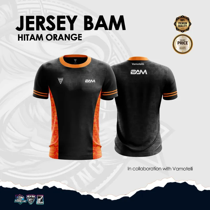 New Jersey Adun Mancing (Hitam Orange) · M