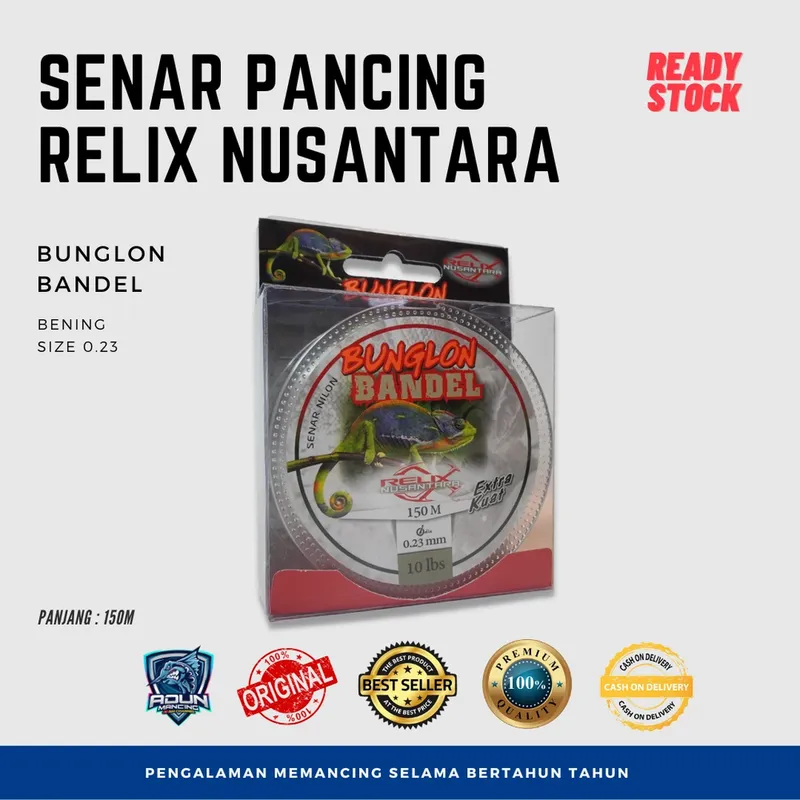Senar Relix Nusantara Bandel 150m · 0,23 mm