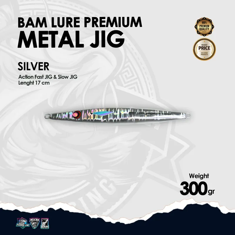 BAM Lure Premium Metal Jig · 300 gr Silver