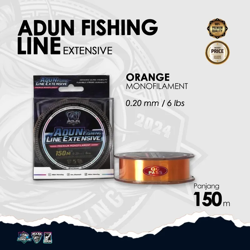 Adun Fishing Line Extensive 150m · Oren Bening 0,20 mm