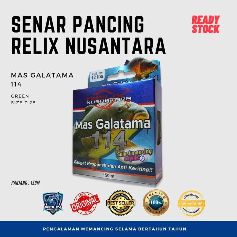 Senar Relix Mas Galatama 114 150m · 0,28 mm