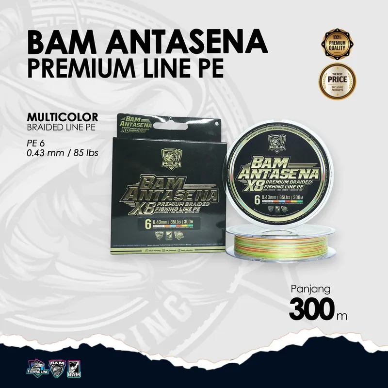 BAM Antasena Premium Line PE 300m · 0,43 mm / 85 lbs PE 6
