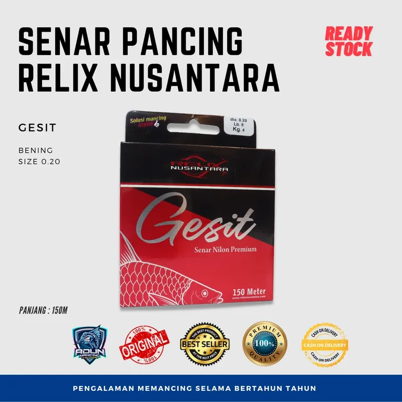 Senar Relix Nusantara Gesit 150m · 0,20 mm