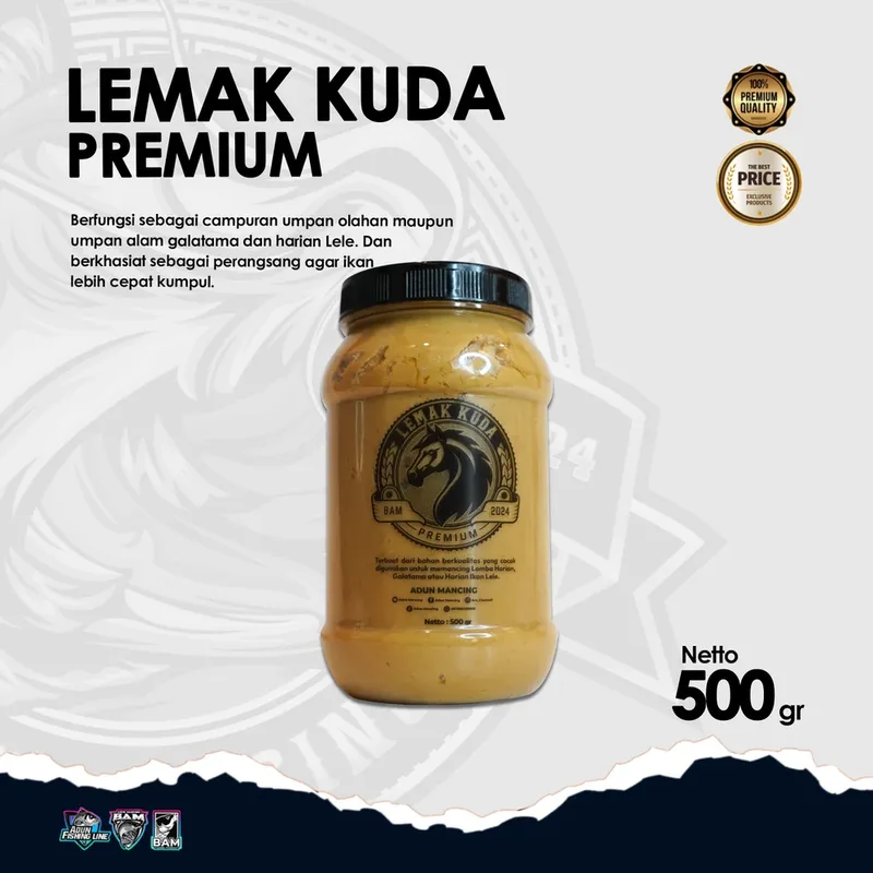 Lemak Kuda Premium Adun Mancing · 500 gr