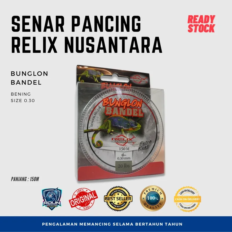 Senar Relix Nusantara Bandel 150m · 0,30 mm