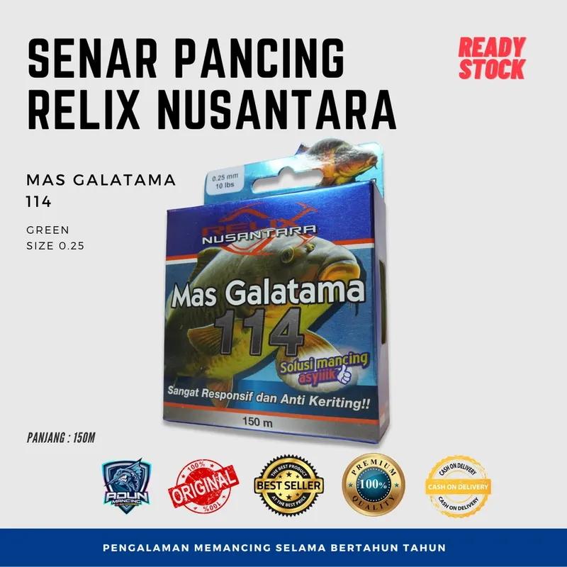 Senar Relix Mas Galatama 114 150m · 0,25 mm