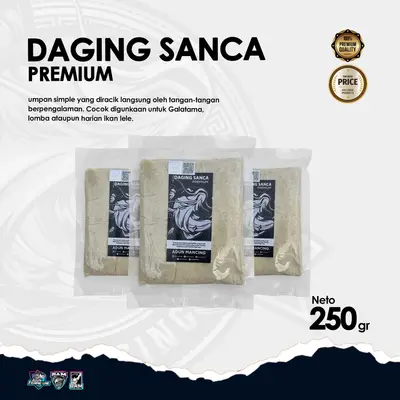 Umpan Lele Daging Sanca Premium 250 gr