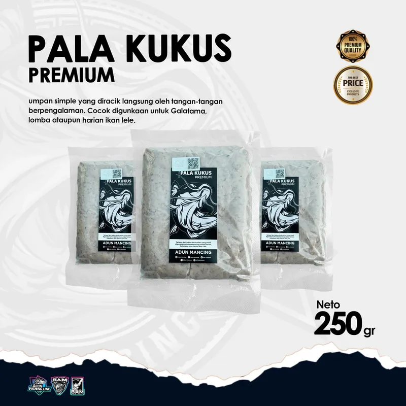 Umpan Lele Pala Ayam Premium 250 gr · Pala Kukus Premium