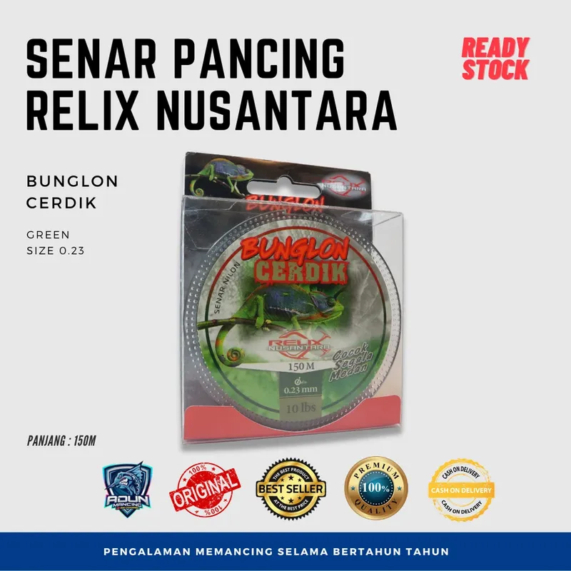 Senar Relix Nusantara Cerdik 150m · 0,23 mm
