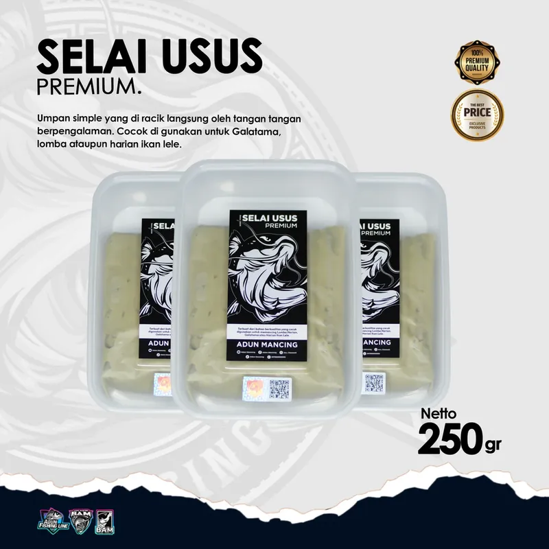 Umpan Lele Selai Usus Premium 250 gr