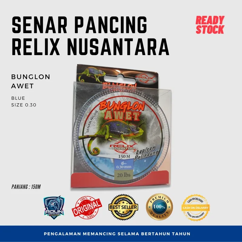 Senar Relix Nusantara Awet 150m · 0,30 mm