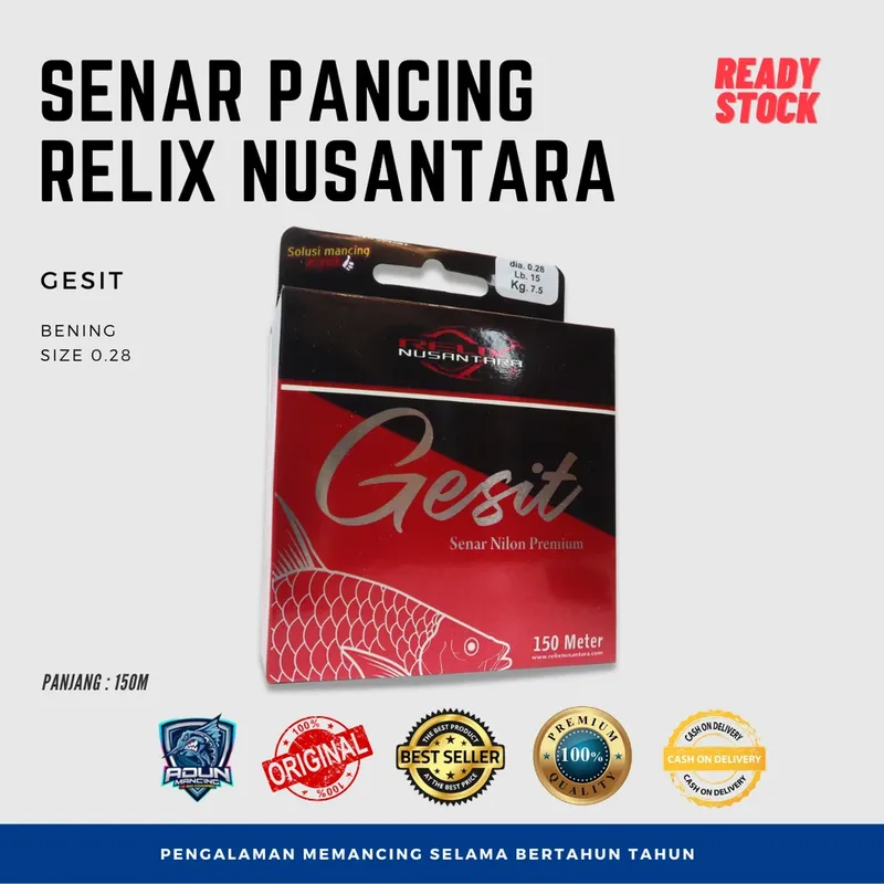 Senar Relix Nusantara Gesit 150m · 0,28 mm